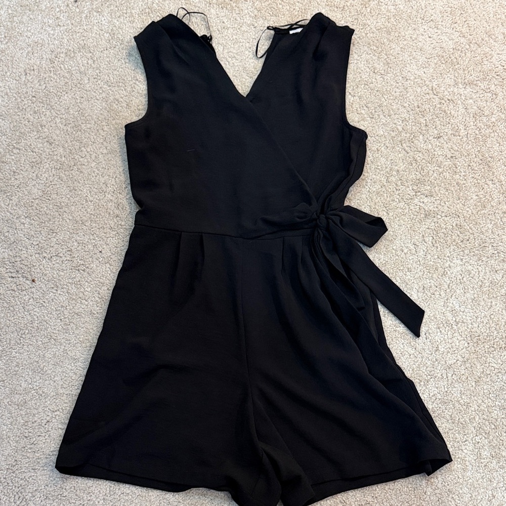 Emma & Michele Elegant Black Kids One Piece
